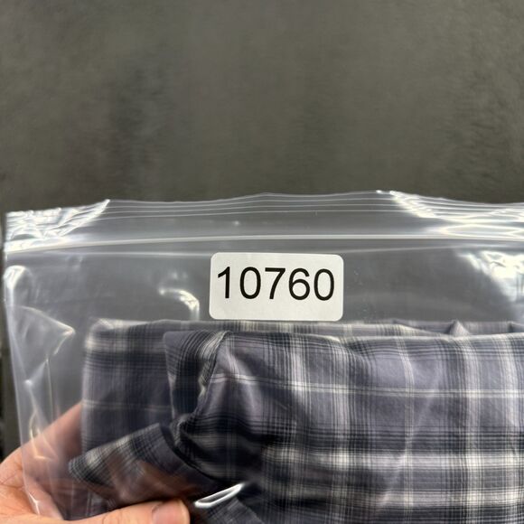 Gustin Shirt Mens Large Gray Plaid Slim Fit Button Down Long Sleeve Preppy - Picture 14 of 14